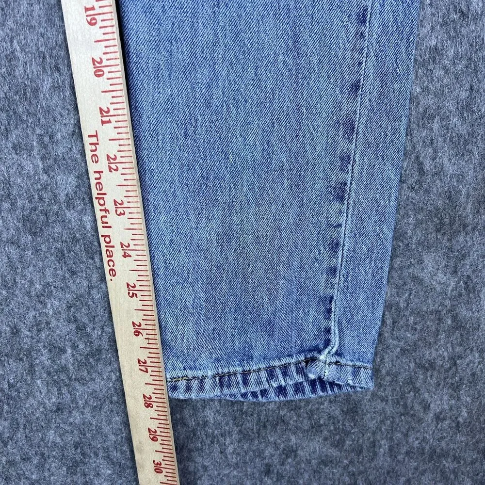 Levis 512 Mens Jeans Slim Fit Tapered Leg Light Wash Distressed Denim Size 28x30